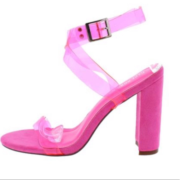Pink PVC Strap Heels✨✨ - Picture 4 of 4